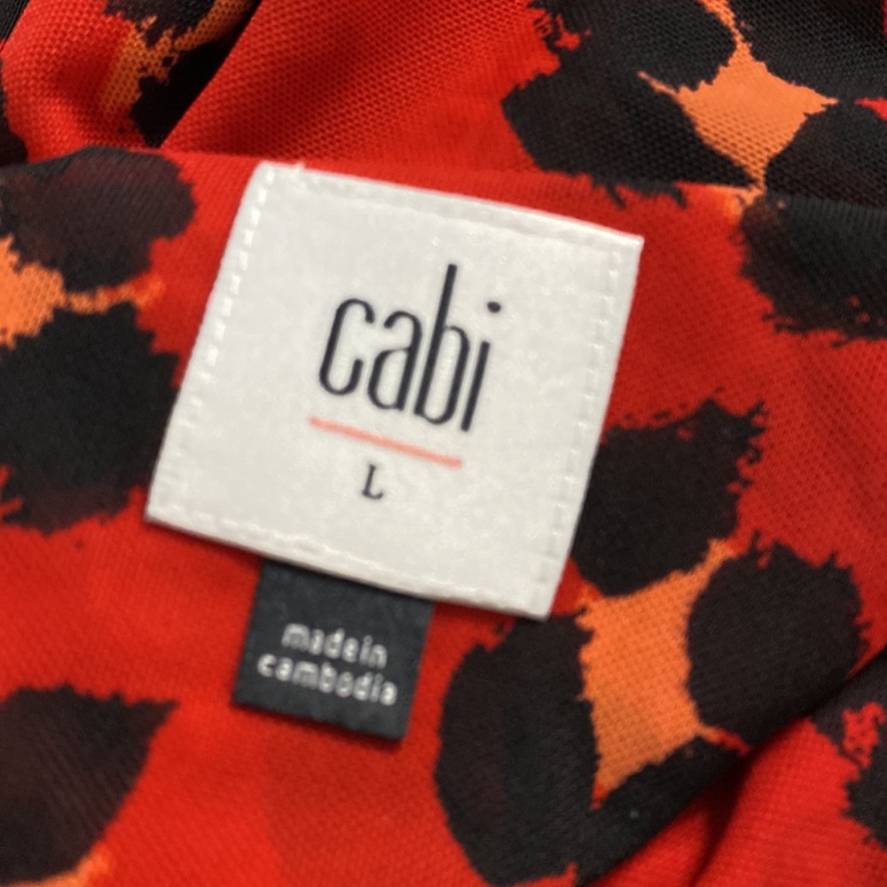 CAbi Red Leopard Print Midi Dress - Picture 8 of 9